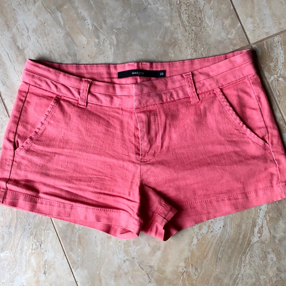Harper salmon shorts